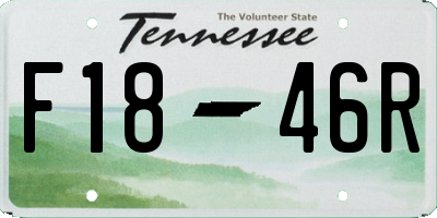 TN license plate F1846R
