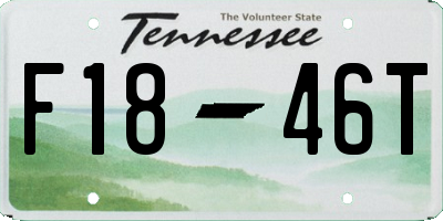 TN license plate F1846T