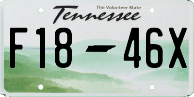TN license plate F1846X