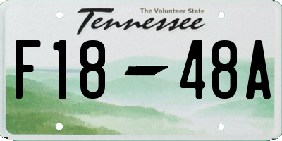 TN license plate F1848A