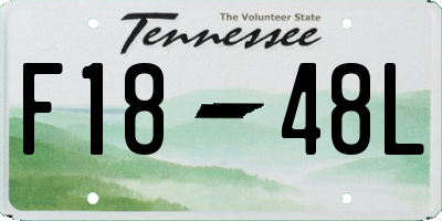 TN license plate F1848L