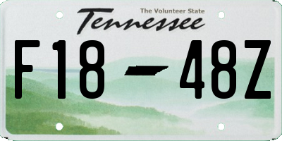 TN license plate F1848Z