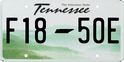 TN license plate F1850E
