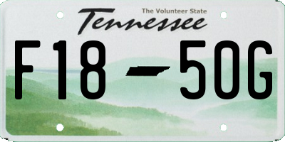 TN license plate F1850G