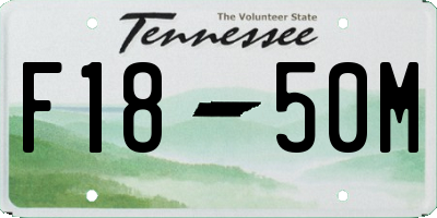 TN license plate F1850M