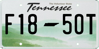 TN license plate F1850T
