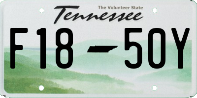 TN license plate F1850Y