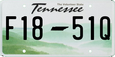 TN license plate F1851Q