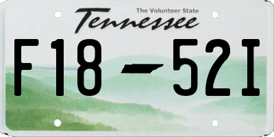 TN license plate F1852I