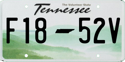 TN license plate F1852V