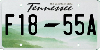 TN license plate F1855A