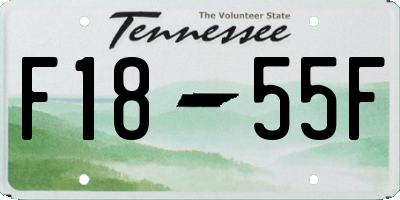 TN license plate F1855F