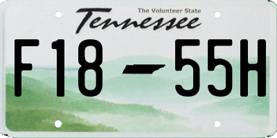 TN license plate F1855H
