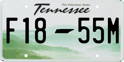 TN license plate F1855M