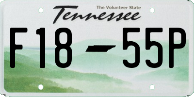 TN license plate F1855P