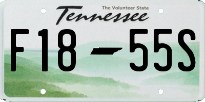 TN license plate F1855S