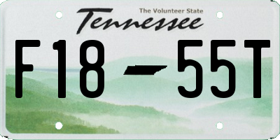 TN license plate F1855T