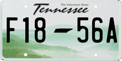 TN license plate F1856A