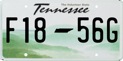 TN license plate F1856G