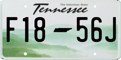 TN license plate F1856J
