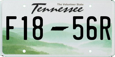 TN license plate F1856R