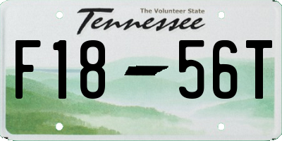 TN license plate F1856T
