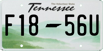 TN license plate F1856U