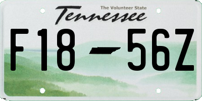 TN license plate F1856Z