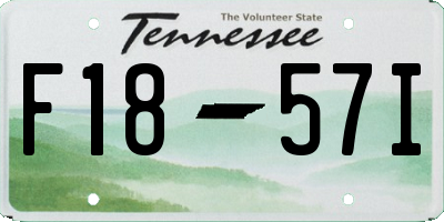 TN license plate F1857I