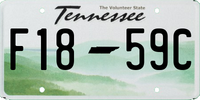 TN license plate F1859C