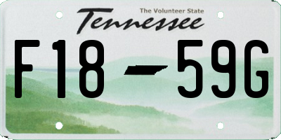 TN license plate F1859G