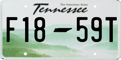 TN license plate F1859T