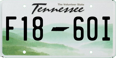 TN license plate F1860I