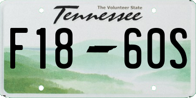 TN license plate F1860S