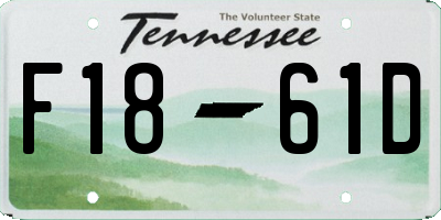 TN license plate F1861D