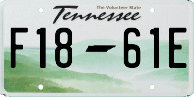 TN license plate F1861E