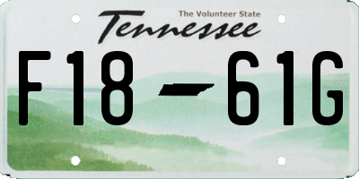 TN license plate F1861G
