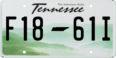 TN license plate F1861I