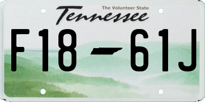 TN license plate F1861J