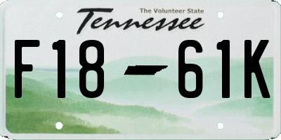 TN license plate F1861K