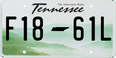 TN license plate F1861L