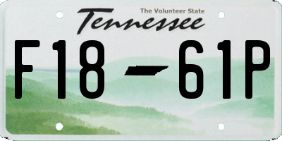 TN license plate F1861P