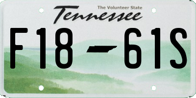 TN license plate F1861S
