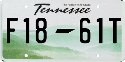 TN license plate F1861T