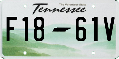 TN license plate F1861V