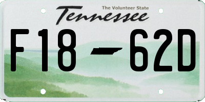 TN license plate F1862D