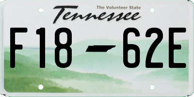 TN license plate F1862E
