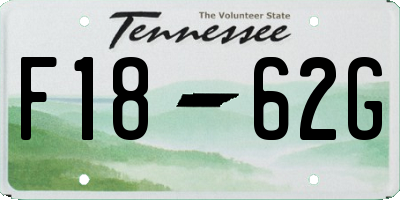 TN license plate F1862G