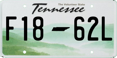 TN license plate F1862L