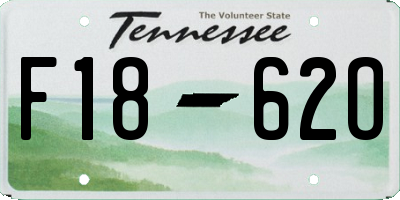TN license plate F1862O
